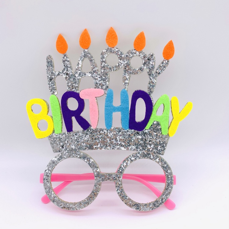 Wholesale Happy Birthday Eyewear Gold Silver Glitter, Birthday Party ...