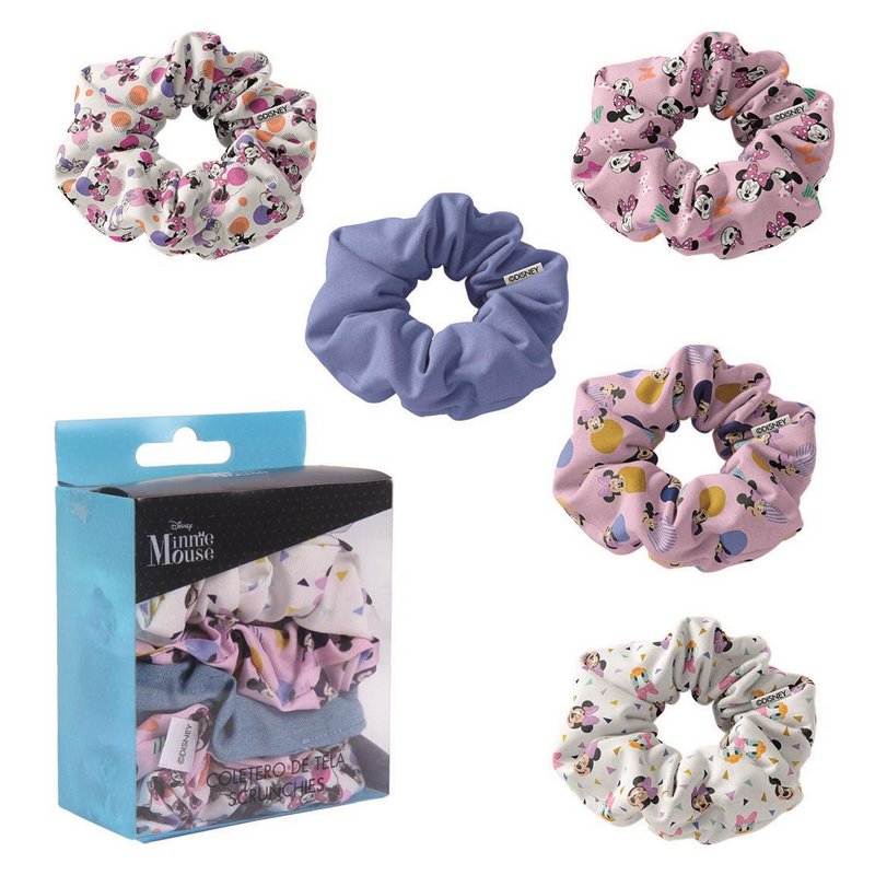 Hair Scrunchies Set Disney Mickey and Minnie Mouse 5 pcs HS1004