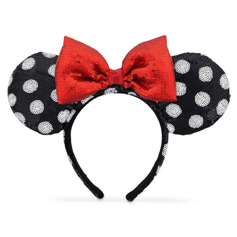 Minnie Mouse Ear Headband - Black and White