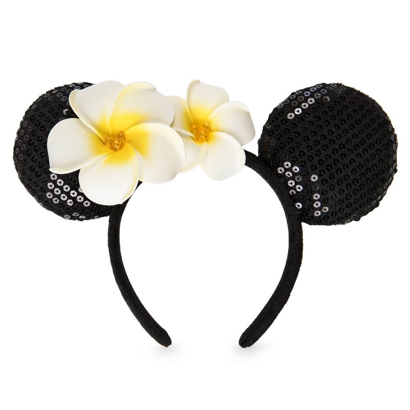 Minnie Mouse Ear Headband with Plumeria - Aulani, A Disney Resort & Spa
