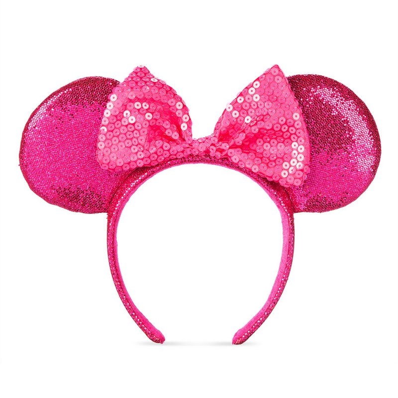 Minnie Mouse Glitter and Sequin Ear Headband – Imagination Pink