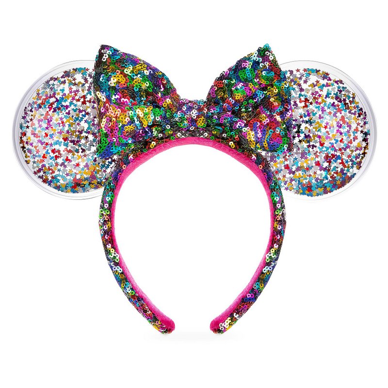 Minnie Mouse Sequined Ear Headband with Bow – Confetti