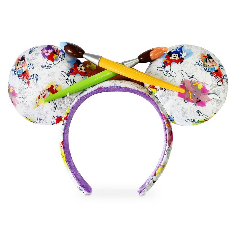 Disney Ink & Paint Ear Headband with Paintbrush Bow