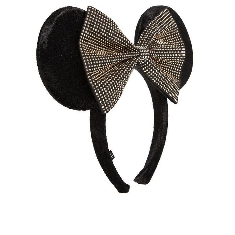 Disney Minnie Mouse Oversize Studded Bow Ears Aliceband