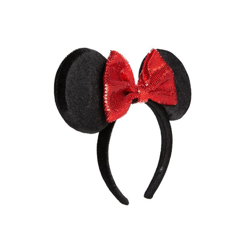 Disney Minnie Mouse Plush Ears With Sequin Bow Aliceband