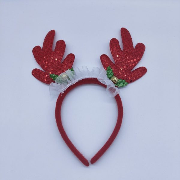 Christmas Reindeer Headband with Bells