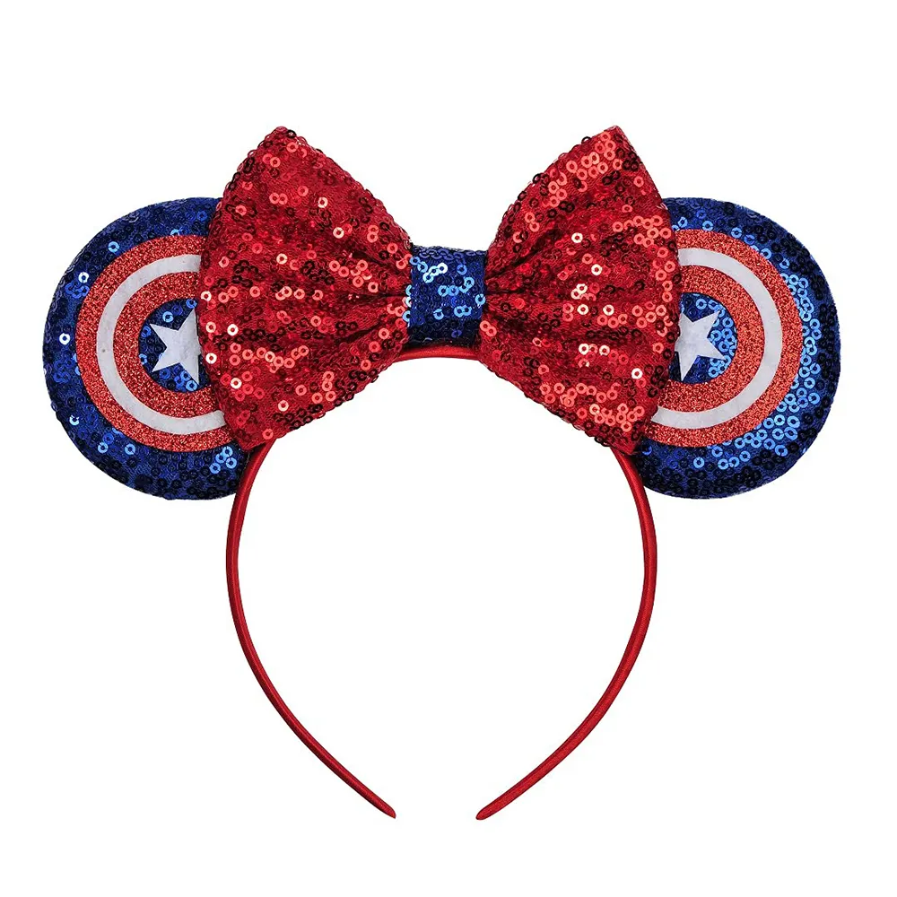 Fancy Hairband Christmas Sequin Mouse Ears Headband For Boys Girls Women Halloween Party