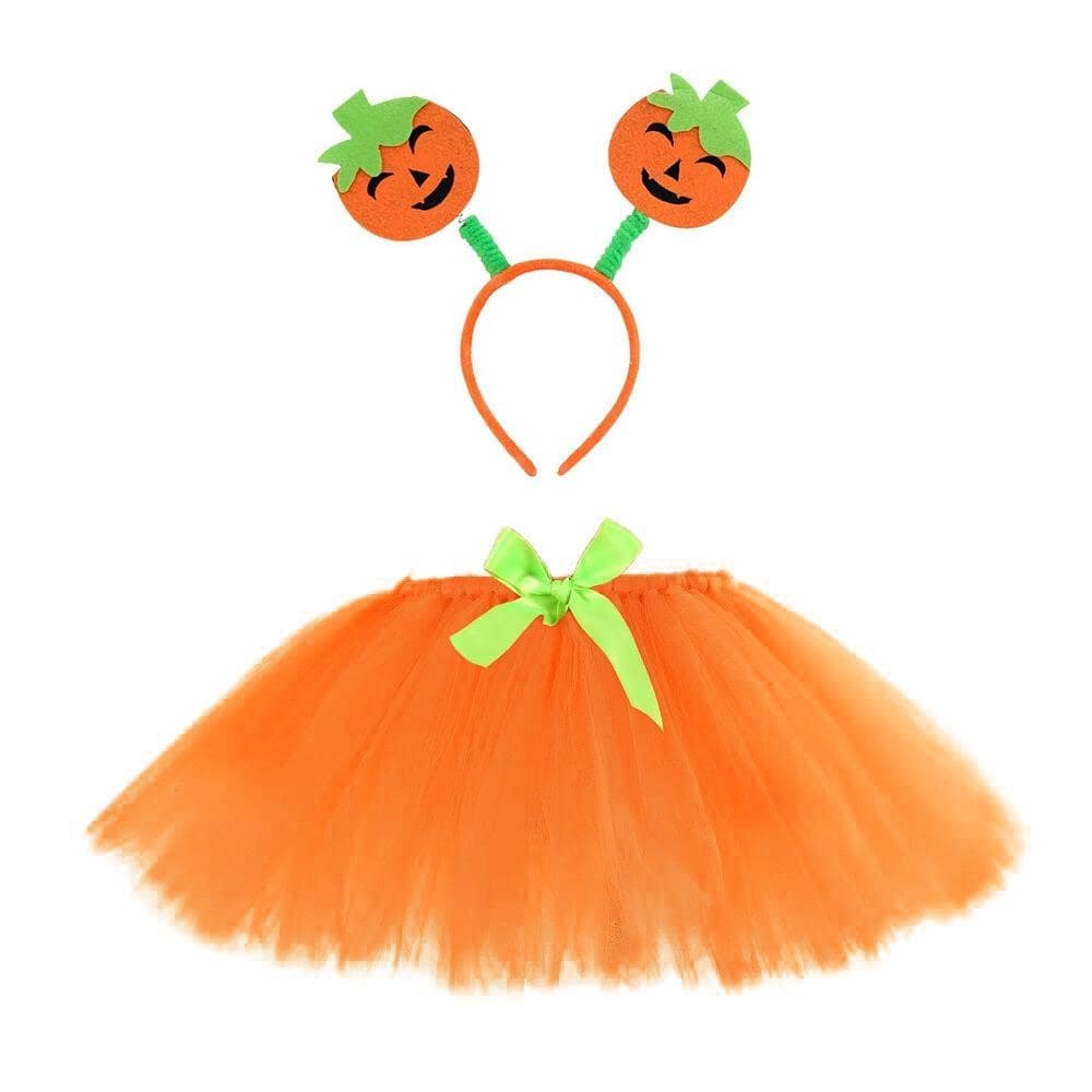 Headband + Tutu Skirt 2 Pcs Halloween Dress Up Set HS2854
