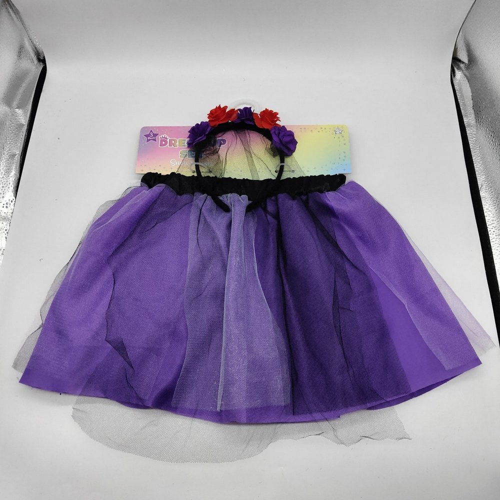Headband + Tutu Skirt 2 Pcs Halloween Dress Up Set HS2855