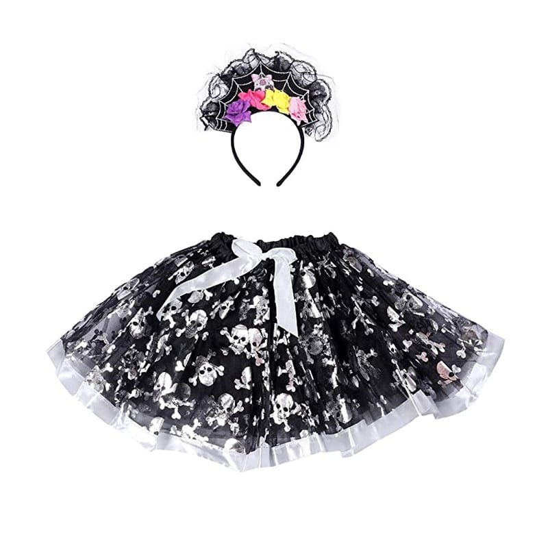 Headband + Tutu Skirt 2 Pcs Halloween Dress Up Set HS2856