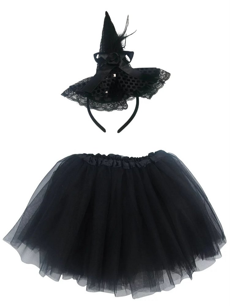 Headband + Tutu Skirt 2 Pcs Halloween Dress Up Set HS2866