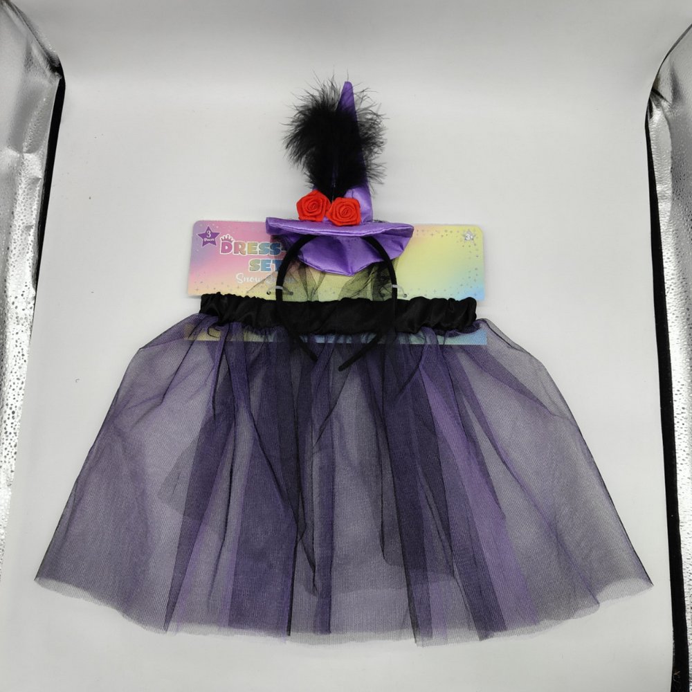 Headband + Tutu Skirt 2 Pcs Halloween Dress Up Set HS2868