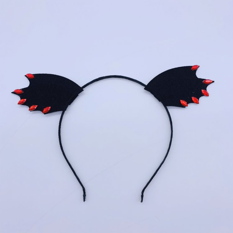 Black Bat Wing Halloween Headband for Girls Boys Adult Hair Band Party Costume Favor Hair Accessories