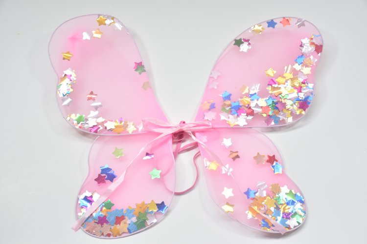 Pink Butterfly Fairy Wings for Kids Girls Birthday Party Costumes Accessories