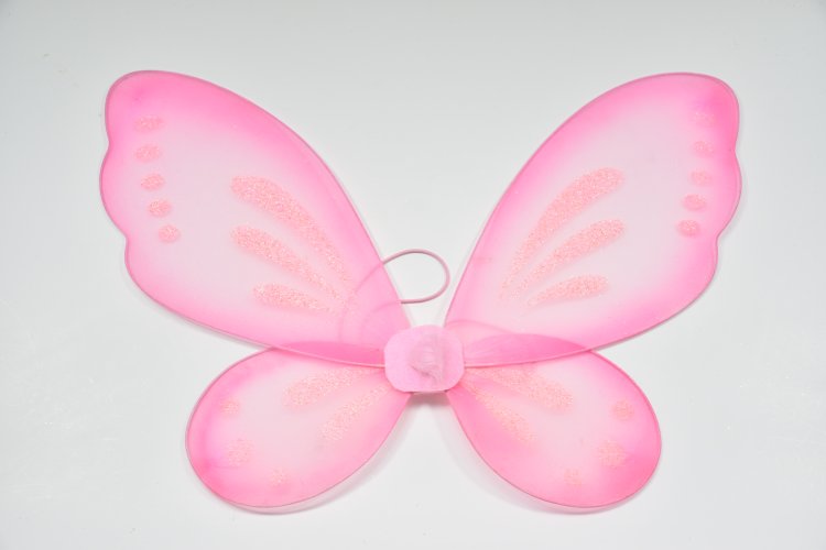 Pink Butterfly Fairy Wings for Kids Girls Princess Dress Up Role Play Birthday Party Costumes Accessories