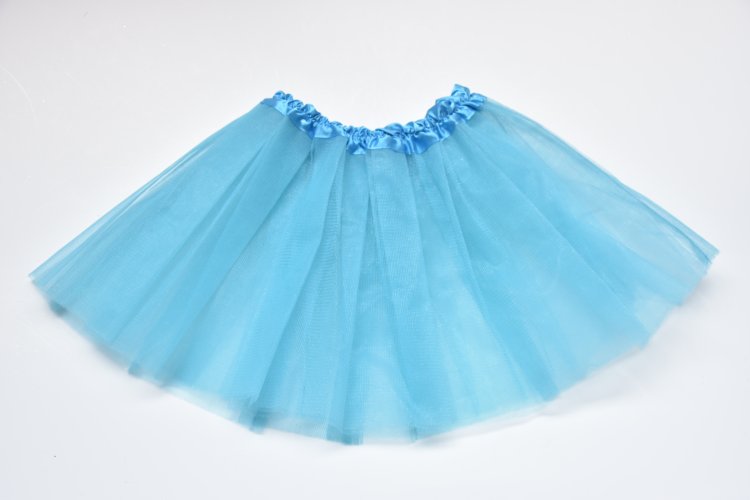 Classic Tulle Skirt for Baby Girls Tutu Dress, Blue Children Dance Skirt Birthday Party Gift