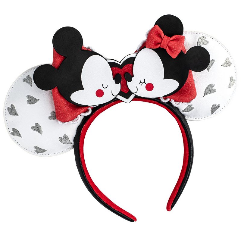 Disney Mickey & Minnie Love Ears Headband by Loungefly