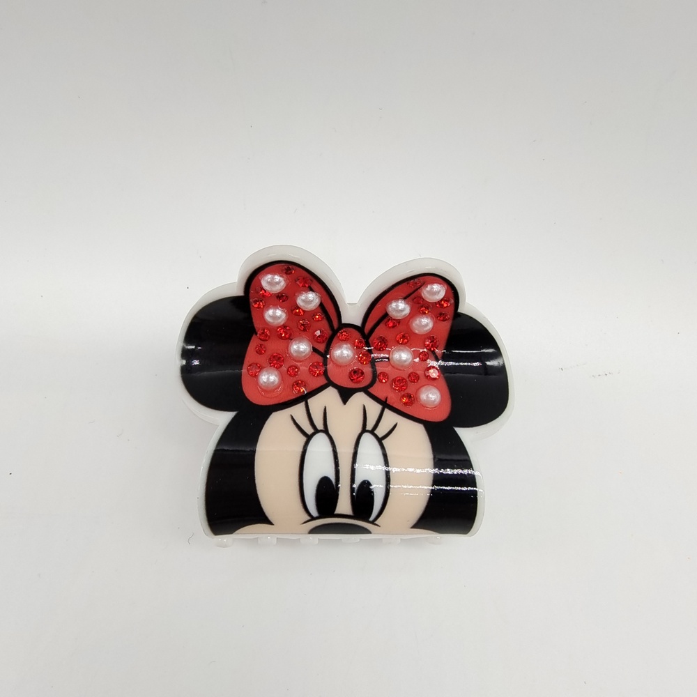 Disney Minnie Mouse Acrylic Hair Claw Clips with Rhinestones DL0007