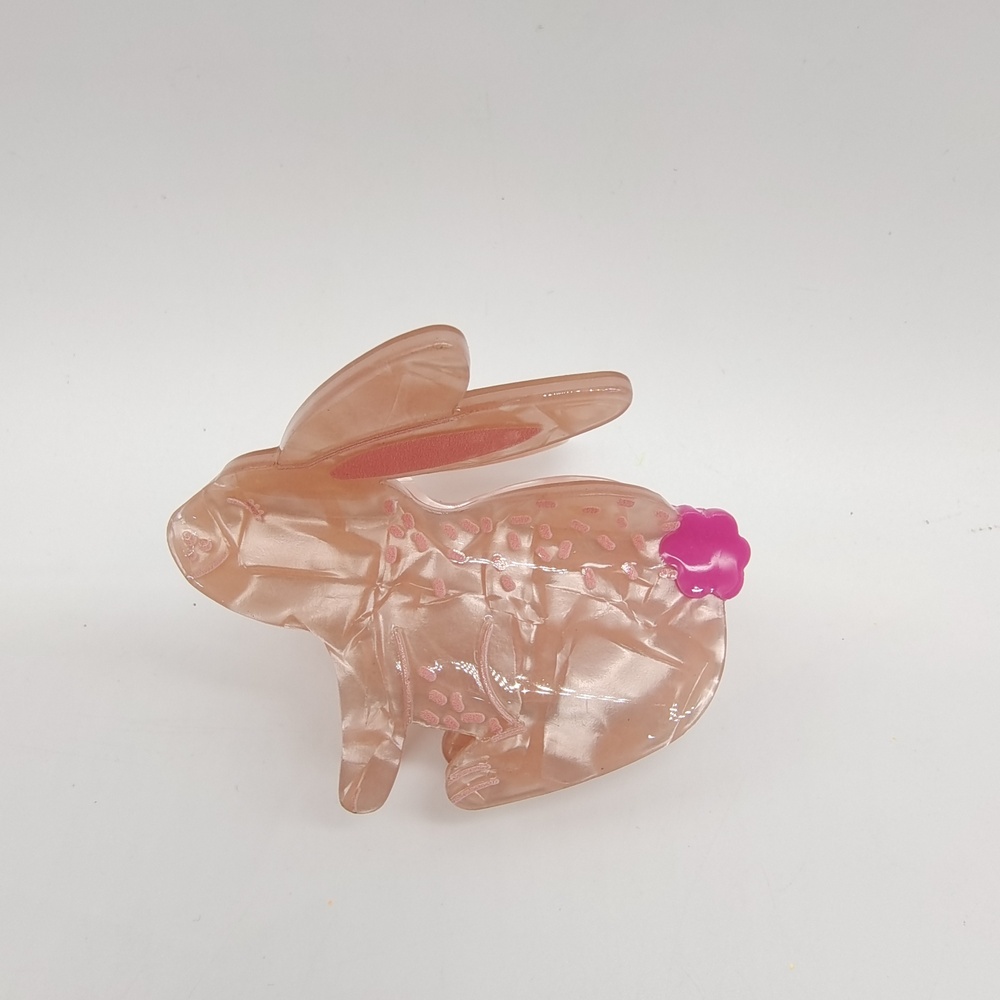 Easter Bunny Acrylic Hair Claw Clip DL0035